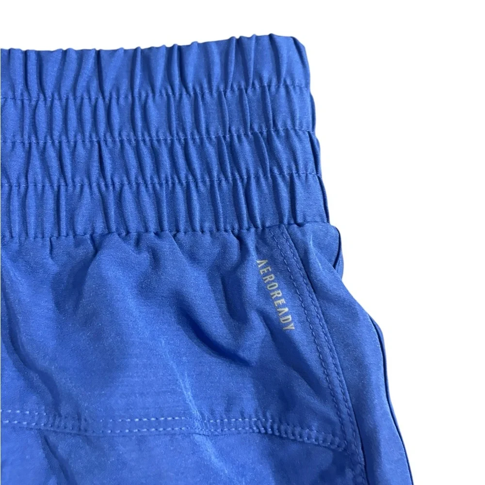 Adidas Women’s Pacer Running Shorts High Rise 3” Inseam Blue Size Small NWT - Picture 4 of 7